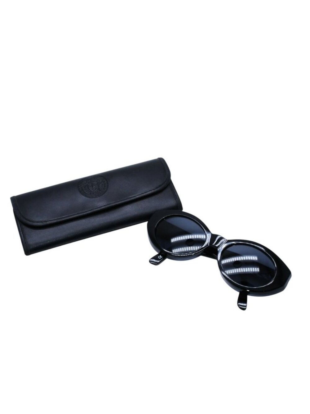 Versace Gianni Sunglasses Eyewear 480 852 Medusa Rhinestone Metal Acetate